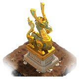 Golden dragon decoration